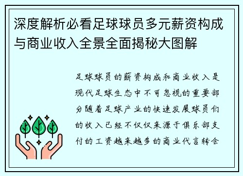 深度解析必看足球球员多元薪资构成与商业收入全景全面揭秘大图解